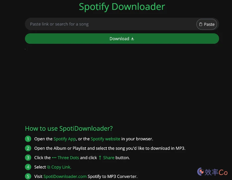 SpotiDownloader:Spotify音乐在线下载工具