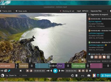 LosslessCut – 无损视频/音频编辑的瑞士军刀